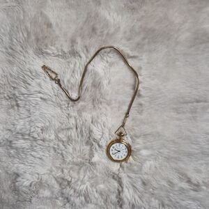 Vintage Milan Pocket Watch Clip Pocketwatch Clip Gold Tone Mens Unisex Retro ✨️